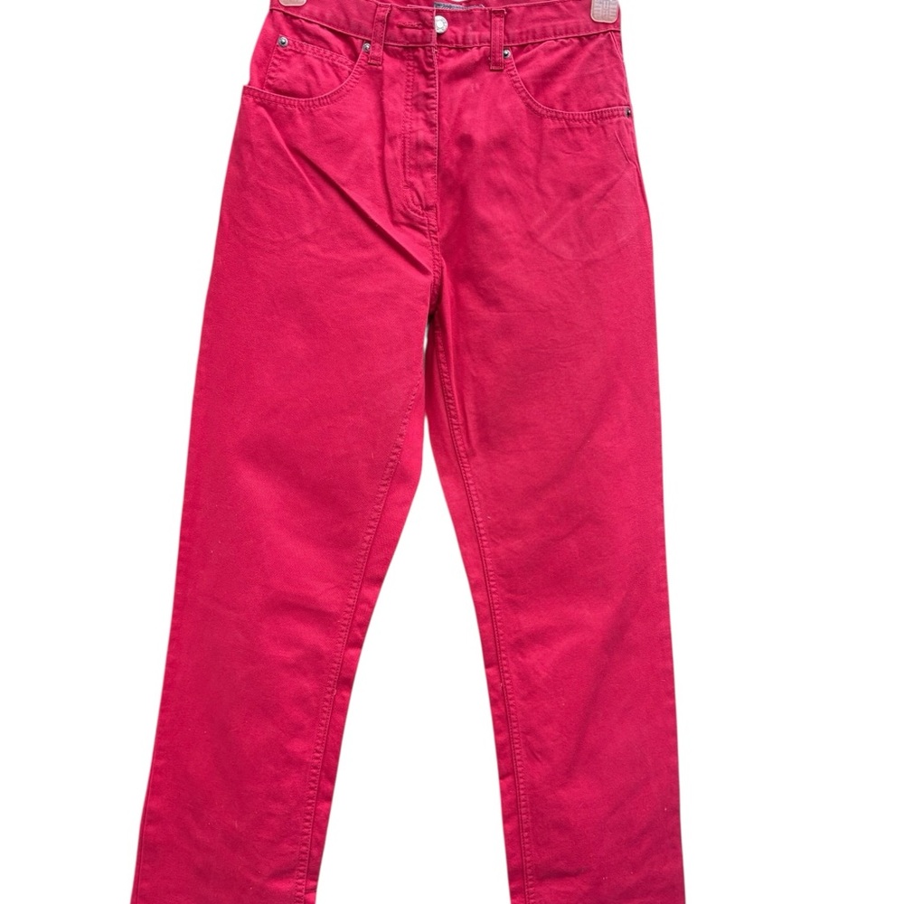 Jep’s Vibrant Red Bootcut Jeans for Men Size 36/30
